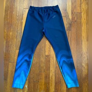 Nike Sportswear Printed Leggings Blue Womens medium
